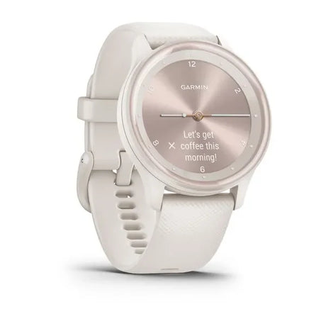 Garmin Vivomove Sport Hybrid Smartwatch for Women - Ivory | Analogue Style with Smart Features