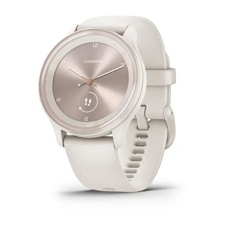 Garmin Vivomove Sport Hybrid Smartwatch for Women - Ivory | Analogue Style with Smart Features