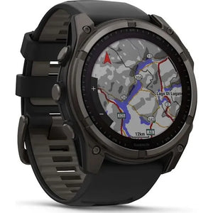 Garmin fēnix 8 51 mm Sapphire Solar - Carbon Gray Titanium / Black Sport Loop