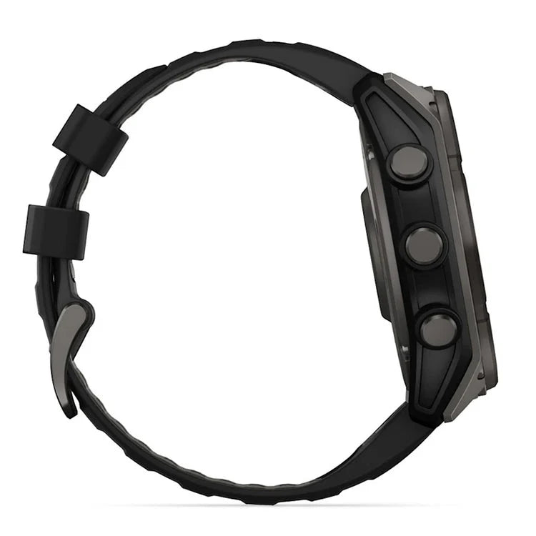 Garmin fēnix 8 51 mm Sapphire Solar - Carbon Gray Titanium / Black Sport Loop