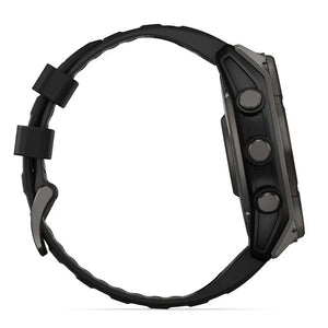Garmin fēnix 8 51 mm Sapphire Solar - Carbon Gray Titanium / Black Sport Loop