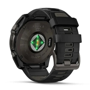 Garmin fēnix 8 51 mm Sapphire Solar - Carbon Gray Titanium / Black Sport Loop