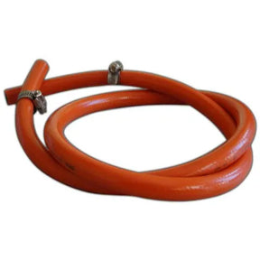 Gas Hose with Clips - 1 Metre 9mm - LPG Hose for BBQ & Patio Heaters