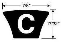 Gates C85 Wrapped Classical V-Belt 