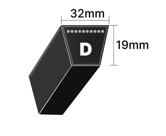 D158 Hi-Power V-Belt - 32mm Wide