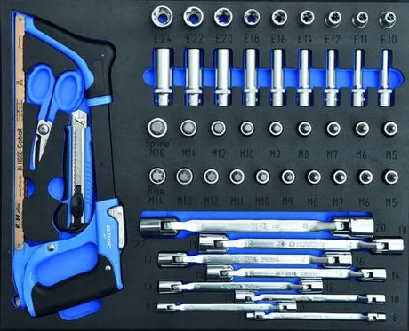 Deltach D2 Compact Tool Trolley, 5 Drawers, 214 Pieces