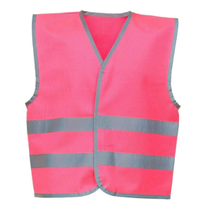 Girls Hi-Vis Pink Reflective Safety Vest 