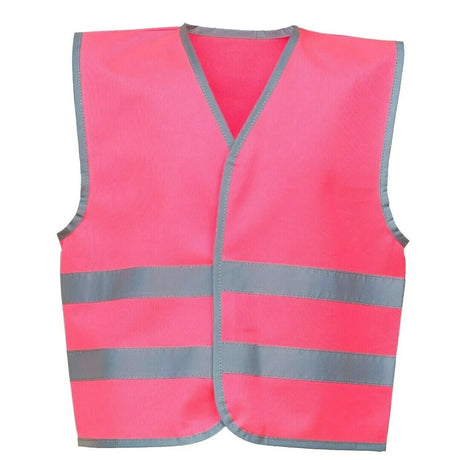 Girls Hi-Vis Pink Reflective Safety Vest 