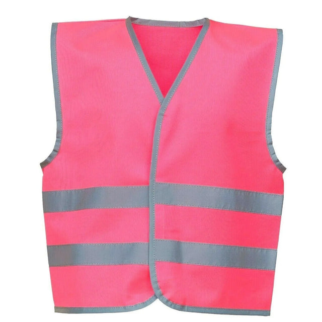 Girls Hi-Vis Pink Reflective Safety Vest 