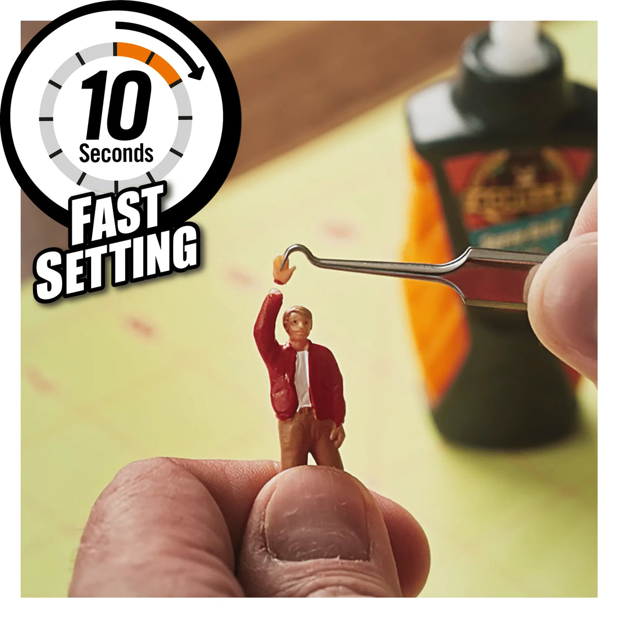 Gorilla Super Glue Micro Precise 5g - Fast-Setting, Impact-Tough Glue for Precise Application