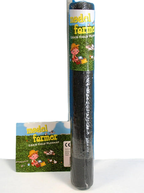 Model Farmer Grass Play Mat 48cm x 60cm - Realistic Artificial Grass for Toy Farms
