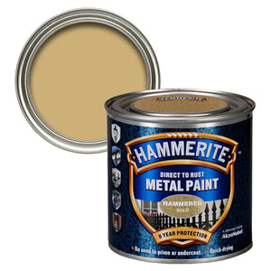 Hammerite Hammered Gold Metal Paint 250ml