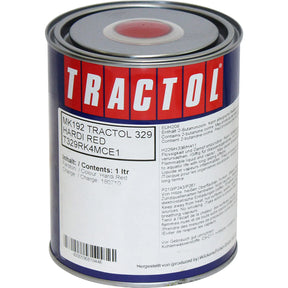 TRACTOL Hardi Red High Gloss Paint 1 Litre - Durable Finish for Agricultural & Construction Equipment
