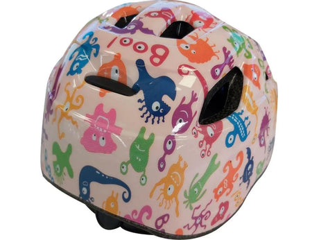 HEADGY Monsters Helmet - Pink (48-54 cm) – Fun, Safe, and Lightweight Junior Helmet