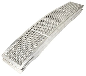 Heavy-Duty 1000kg Aluminum Curved Ramps - Set of 2, 2m Length