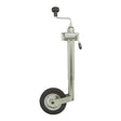 Heavy Duty Jockey Wheel FC242 with Mounting Bracket - 48mm Tube, 200mm Rim