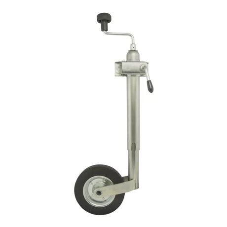 Heavy Duty Jockey Wheel FC242 with Mounting Bracket - 48mm Tube, 200mm Rim
