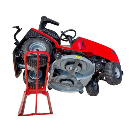 Heavy-Duty Lawnmower Lift for Ride-On Mowers - Easy Maintenance and Cleaning