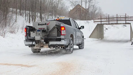SnowEx Helixx 12140 Stainless Steel Compact Salt Spreader for UTVs and Trucks