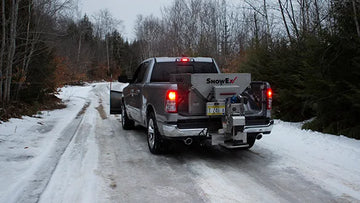 SnowEx Helixx 12140 Stainless Steel Compact Salt Spreader for UTVs and Trucks