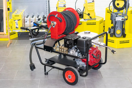 Honda GX390 Petrol Pressure Washer 13HP 3000 PSI with 30m Reel – Heavy Duty, 200 Bar, 21 L/min Flow Rate