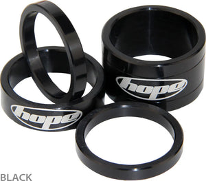 Hope Space Doctor Spacer Kit - CNC Machined 2014 T6 Aluminium Spacers for 1 1/8" Steerers