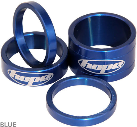 Hope Space Doctor Spacer Kit - CNC Machined 2014 T6 Aluminium Spacers for 1 1/8" Steerers