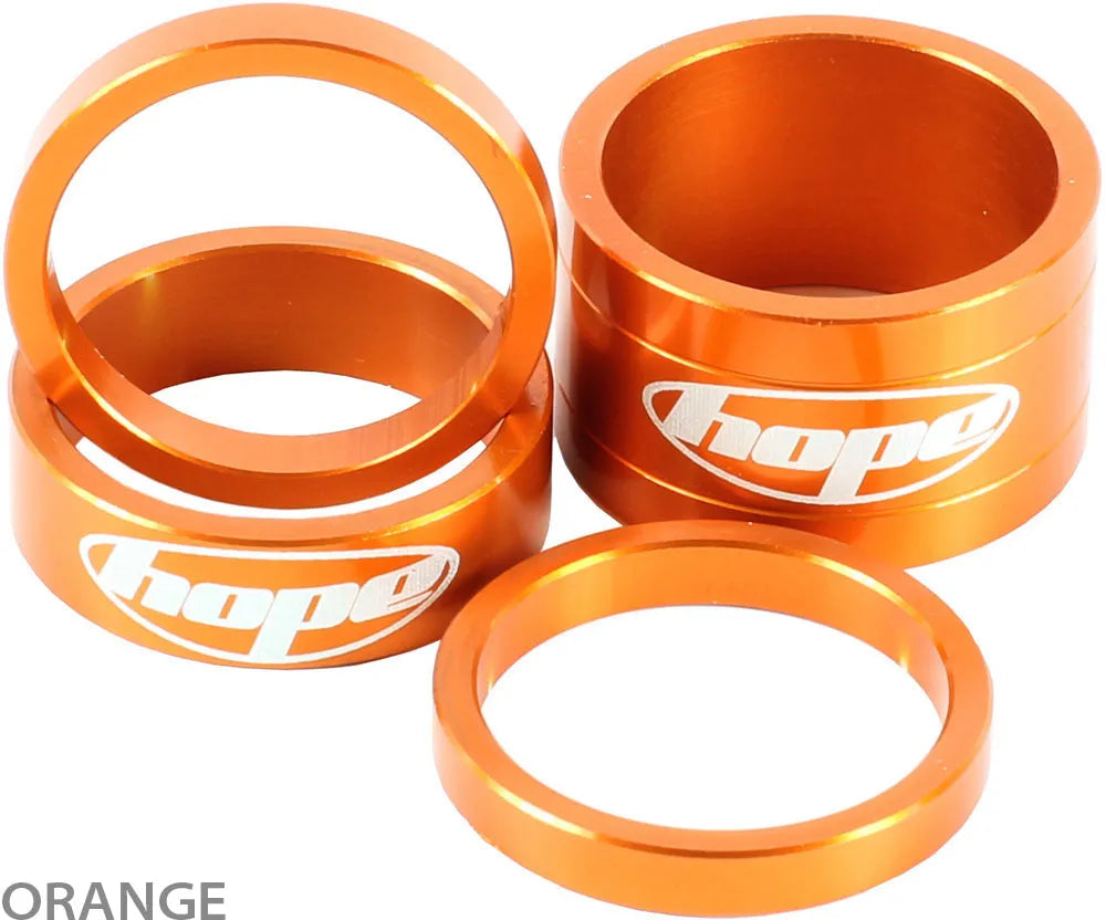 Hope Space Doctor Spacer Kit - CNC Machined 2014 T6 Aluminium Spacers for 1 1/8" Steerers