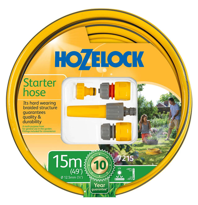 Hozelock Starter Hose & Fitting Set 15m