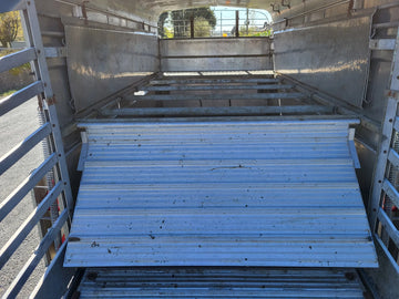 Hudson 12ft x 6ft Tri Axle Livestock Trailer