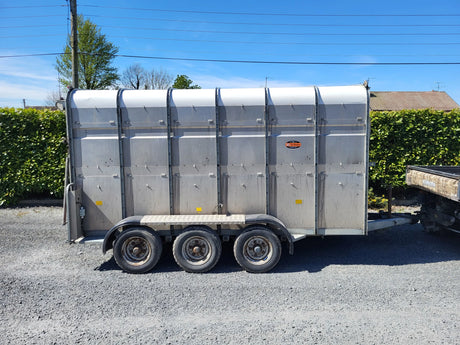 Hudson 12ft x 6ft Tri Axle Livestock Trailer