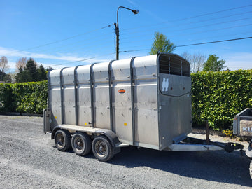 Hudson 12ft x 6ft Tri Axle Livestock Trailer