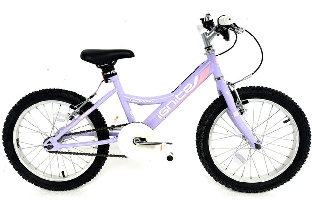IGNITE Cosmic 18" Wheel Girls Lavender Bike | Fun & Stylish Kids Bicycle