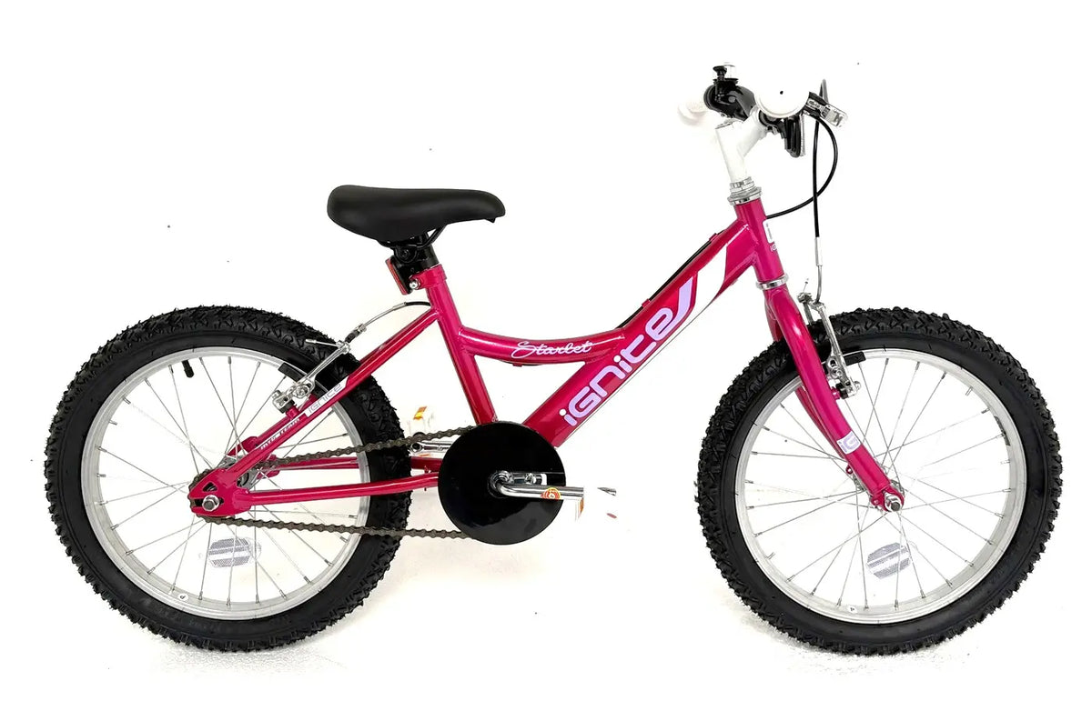 Ignite Starlet 18" Girls Bike - Cerise Pink Kids Bicycle