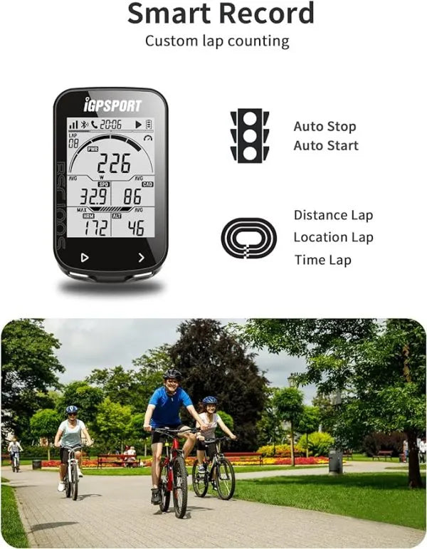 iGPSPORT BSC100S Bike Computer - GPS, Bluetooth, ANT+, 40H Battery, Waterproof