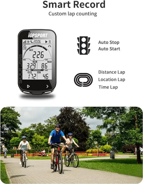 iGPSPORT BSC100S Bike Computer - GPS, Bluetooth, ANT+, 40H Battery, Waterproof