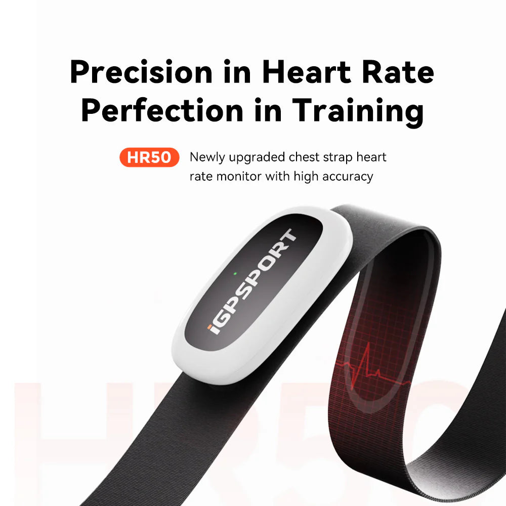 iGSPORT HR50 Heart Rate Monitor Chest Strap - Ultra-Light, Sweat-Resistant, 1-Year Battery