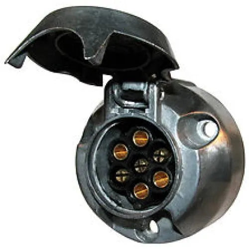LED Global LG1355 7 Pin Aluminium Socket for Vehicles