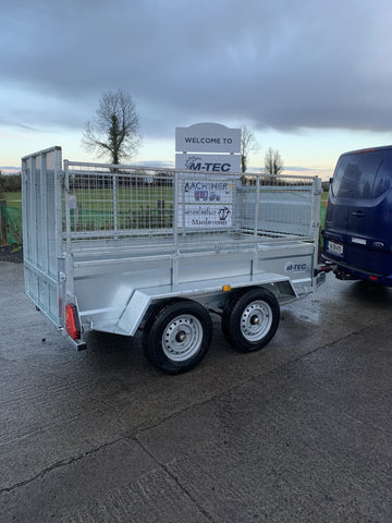 M-Tec 8ft x 4ft 2" Twin Axle Trailer