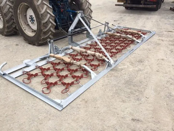 Jarmet 4 Metre Folding Galvanised Drag Harrow