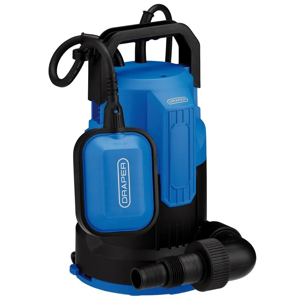 Draper 230V Submersible Clean Water Pump with Float Switch, 280L/min, 550W