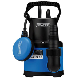 Draper 230V Submersible Clean Water Pump with Float Switch, 130L/min, 250W