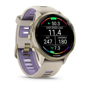 Garmin Forerunner 970 GPS Running Watch - French Grey/Translucent Indigo, Fitness & Health Tracker