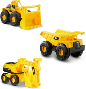 CAT Construction Vehicles Mini Crew 3 Pack-Dump Truck, Wheel Loader, & Excavator