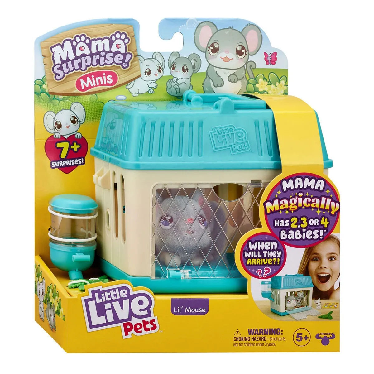 Little Live Pets Mama Surprise Mini Toy Figure Mouse - Blue