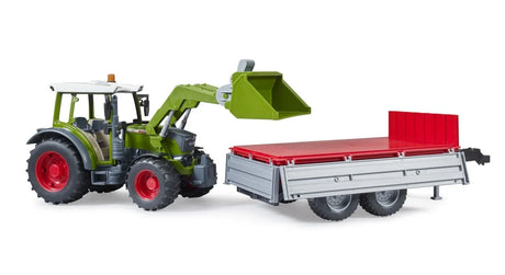 Bruder Fendt Vario 211 with frontloader and tipping trailer