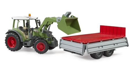 Bruder Fendt Vario 211 with frontloader and tipping trailer