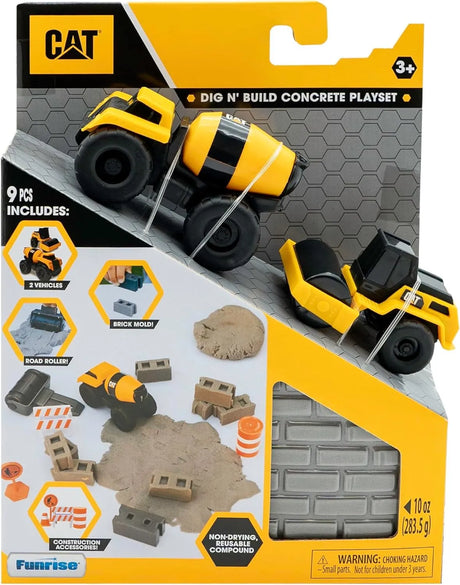CAT Dig N' Build Concrete Playset 10oz