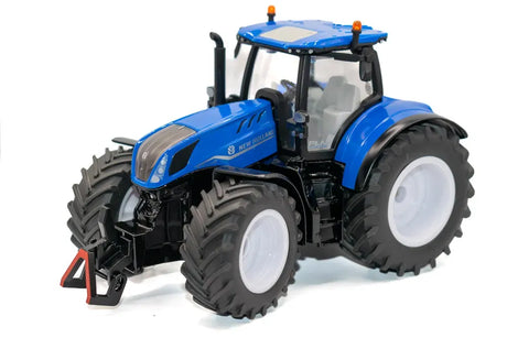 Siku New Holland T7.315 with round bale trailer