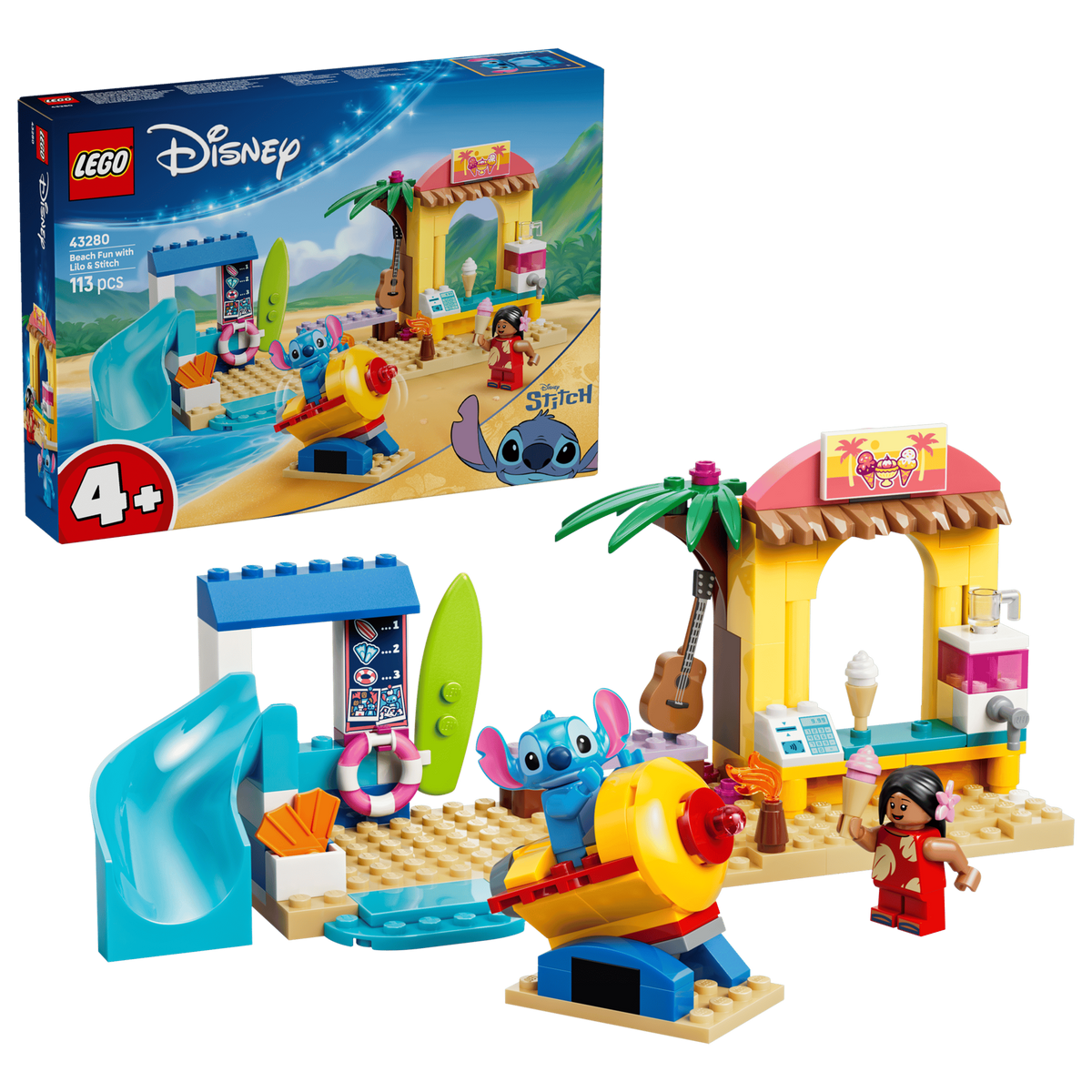 LEGO Disney 43280 Beach Fun with Lilo & Stitch